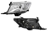 Far Toyota Hilux, 01.2016, echipare Legend, montare fata, dreapta, H4+W5W+WY21W; electric; rama neagra; cu motor; Tuning; halogen, L-Series, 811918A0