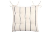 Pernă De Scaun St Trop Alb/Antracit 40X40 Cm, Culoare Alb/Antracit, 100% Bumbac