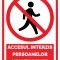 Indicator accesul interzis persoanelor neautorizate