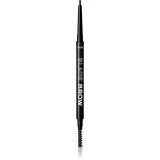 Revolution Relove Blade Brow creion pentru sprancene cu pensula culoare Granite 0,1 g