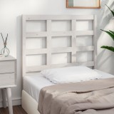 Cumpara ieftin Tăblie de pat, alb, 105,5x4x100 cm, lemn masiv de pin
