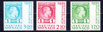 TSV - 1985 MICHEL 1677 - 1679 MONACO MNH/** LUX foto