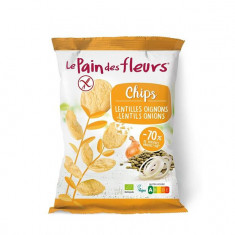 Chipsuri de Linte cu Ceapa Bio 50 grame Le Pain des Fleurs