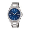 Ceas Barbatesc Casio Collection MTP-1302PD-2A, Analog, Curea Inox, Carcasa Alama, Geam Cristal Mineral, Rezistent la Apa 5ATM