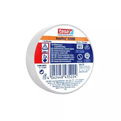 Banda izolatoare TESAFLEX 10m alb TESA foto