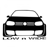 Cumpara ieftin Sticker Volkswagen Golf 4 Low N Wide