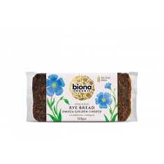 Paine integrala de secara cu seminte de in eco 500g Biona