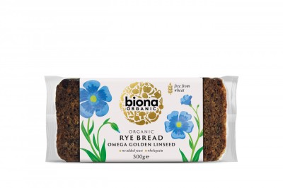 Paine integrala de secara cu seminte de in eco 500g Biona foto