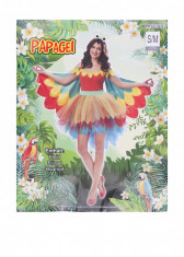 Costum de papagal pentru femei, S/M, multicolor foto