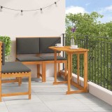 VidaXL Set Bistro de Grădină 3 pcs Maro lemn masiv de acacia 3329114