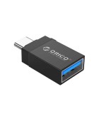Adaptor OTG USB 3.0 Type C tata - USB A mama negru Orico CBT-UT01-BK