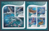 Solomon Islands 2017 - ANIMALE PREISTORICE ACVATICE - BL + KB - MNH