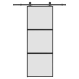 Cumpara ieftin Usa glisanta cu set de feronerie sticla temperata si aluminiu