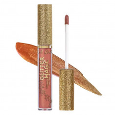 Ruj metalic cu glitter L.A Girl Glitter Magic Shimmer Shifting Lip Color, 3ml - 893 Champagne Fizz foto