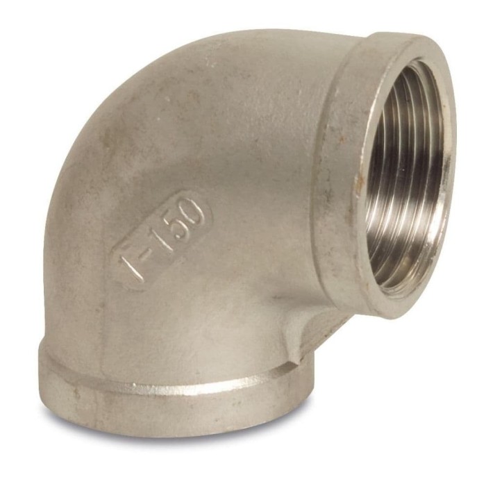 Cot 90 Grade din Inox, Fiting Filetat 1 1/4&quot;, V4A