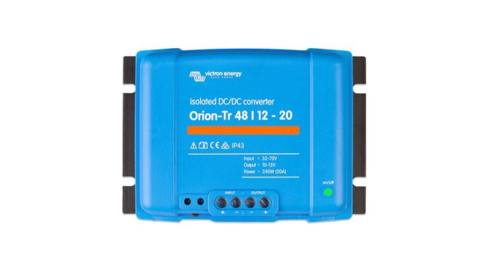 Convertor DC/DC Victron Energy Orion-Tr 48/12-20A (240W); 32-70V / 12V 20A; 240W