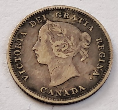 Canada, 5 Cents 1888 , Victoria foto