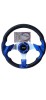 Volan Sport Universal Albastru 33cm Accesorii Montaj Incluse