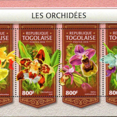 TOGO 2018, Flora, Orhidee, serie neuzata, MNH