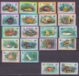 Tuvalu 1979/81 fauna marina MI 83-100/137/144 MNH
