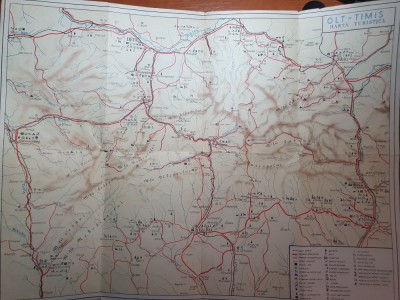 harta turistica judetele ols si timis - perioada comunista foto