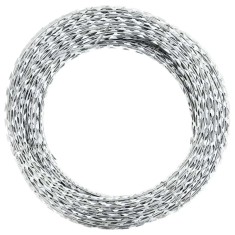vidaXL S&acirc;rmă ghimpată cu cleme Concertina NATO, oțel galvanizat, 300 m