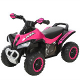 Cumpara ieftin ATV Jucarie pentru copii Ride On cu lumini si sunete HOMCOM, miscare prin impingere varsta recomandata 18-36 luni, roz, 67,5x38x 44cm | Aosom RO