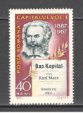 Romania.1967 100 ani &quot;Capitalul&quot;-K.Marx CR.153, Nestampilat