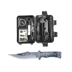 Kit supravietuire 14 piese, drumetii, camping, pescuit, outdoor, vanatoare