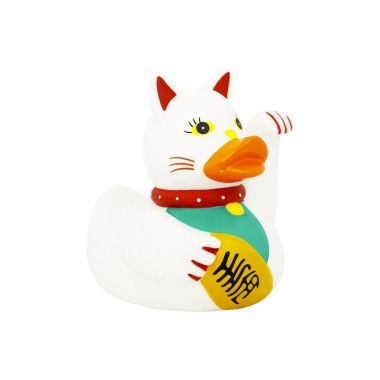 Lucky Cat Duck 8.5 cm (Rățușcă fantezie de cauciuc) foto