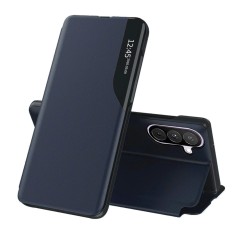 Husa Samsung Galaxy A27 5G Eco Leather View flip tip carte, albastru
