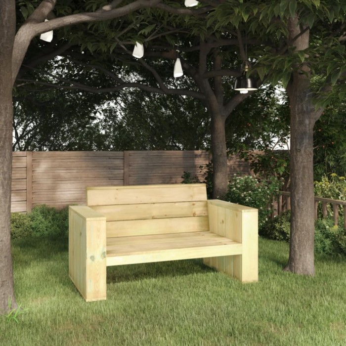 vidaXL Bancă de grădină, 139 cm, lemn de pin tratat 318427
