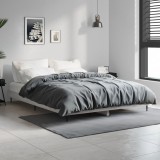VidaXL Cadru de pat, gri sonoma, 140x190 cm, lemn prelucrat 832283
