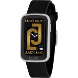 Smartwatch Liu Jo SWLJ042, Negru, Monitorizare ritm cardiac, somn, notificari, Bluetooth, Silicon, Unisex, Android/iOS