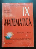 Matematică. Manual pentru clasa a IX-a. Trunchi comun + Curriculum difernțiat - Marius Burtea, Georgeta Burtea