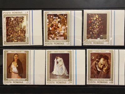 ROMANIA 1990 LP 1244 Pictura/ Tablouri impuscate in Revolutie, Serie MNH foto