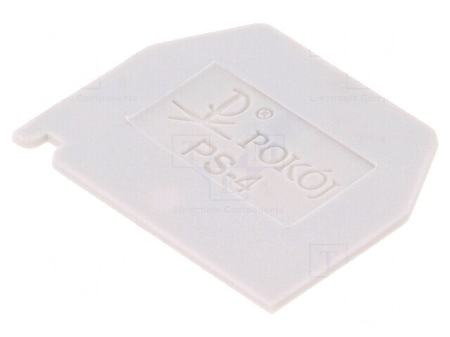 Placă extremitate gri poliamidă 1mm