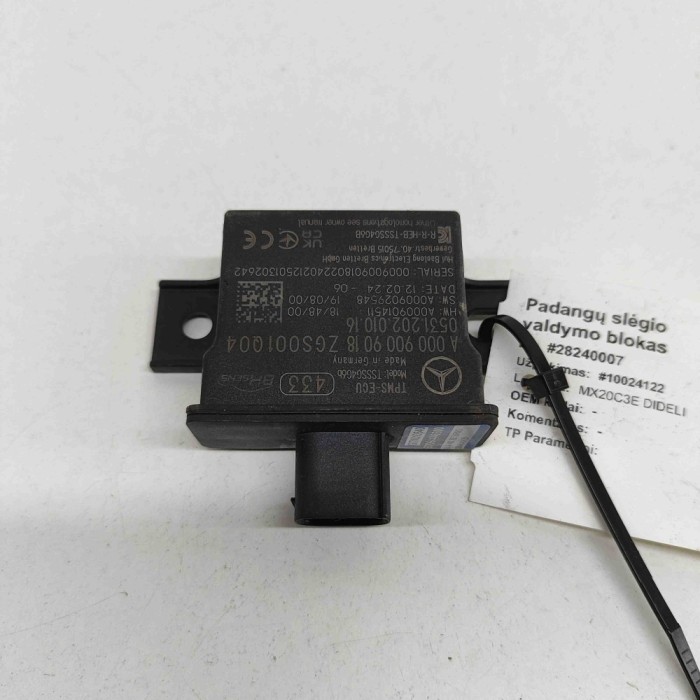 Modul de control presiune anvelope MERCEDES-BENZ EQB X243 2024 OEM: A0009009018,A0009014511,A0009029548 28240007