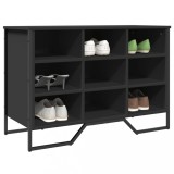 VidaXL Pantofar, negru, 90x38x61,5 cm, lemn prelucrat