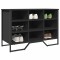 Gossi pantofar, negru, 90x38x61,5 cm, lemn prelucrat
