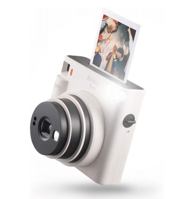 Aparat Foto Instant instax Square SQ1&amp;trade; Chalk White, Format Square, Design Modern, Imprimare Instant foto