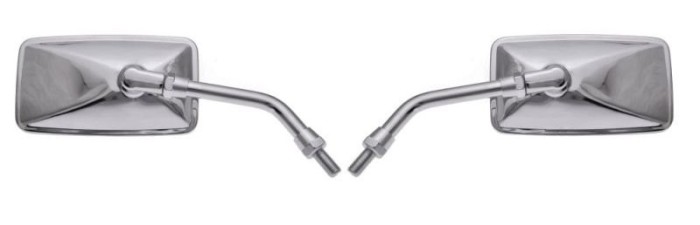 Set 2 oglinzi moto, din metal, M10 MH008, culoare crom Cod Produs: MX_NEW LU2008