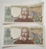 Italia - 2000 Lire 1973 - Serii consecutive