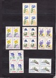 ROMANIA 1967 LP 649 FLORA CARPATINA BLOCURI DE 4 TIMBRE MNH