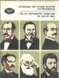 Cumpara ieftin Antologie de proza scurta romaneasca. De la Constantin Negruzzi la Pavel Dan (volumul 1)