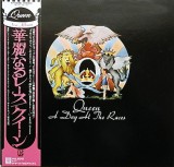 Vinil LP Queen - A Day At The Races (Japan Press, EX/VG++) Insert! Zg&acirc;rieturi fine! Editie Japoneza Rară!