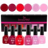 Cumpara ieftin Set 6 Oje Semipermanente BELLA SensoPRO Milano, Passion Blaze