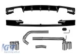 Adaugiri M3 Performance cu tevi si difuzor potrivite pentru BMW Seria 3 F30 sedan, F31 break 2011-2019 Performance AutoTuning