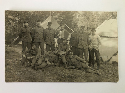 Fotografie veche grup de soldati - primul razboi mondial (8) foto