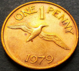 Moneda exotica 1 PENNY - GUERNSEY, anul 1979 * cod 870